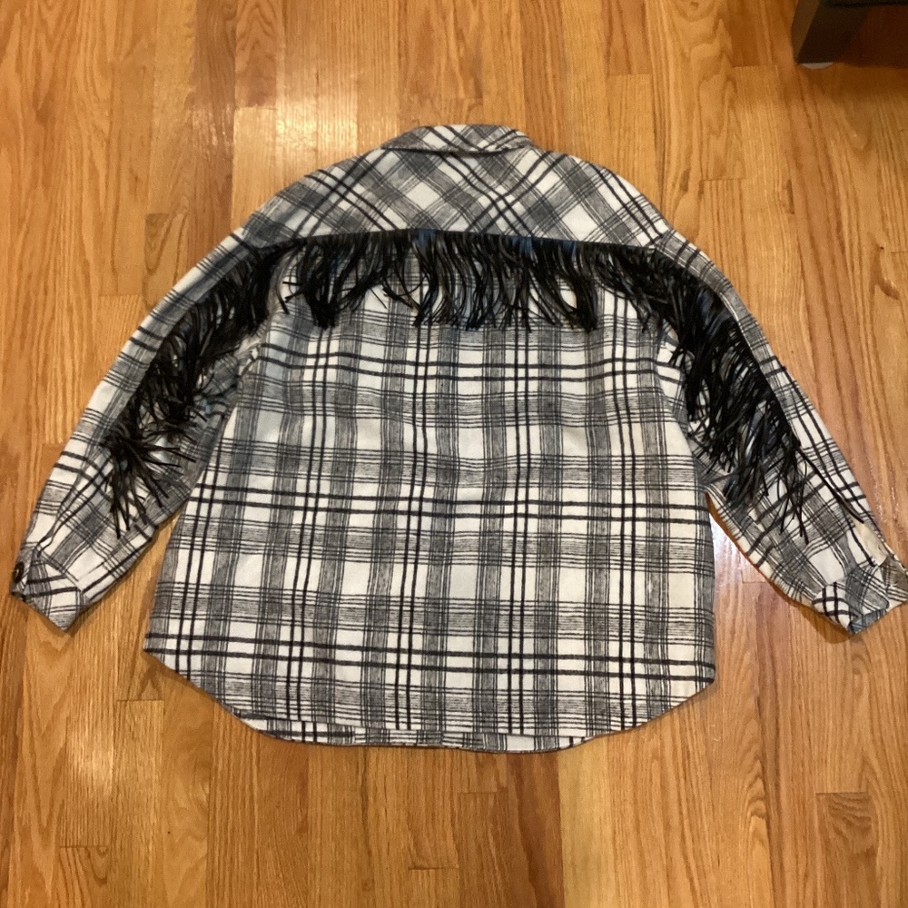 Warm Fringe Shacket